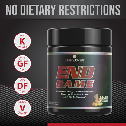 End Game Pre-Workout Powder | Increase Intensity & Focus | 30 Servings